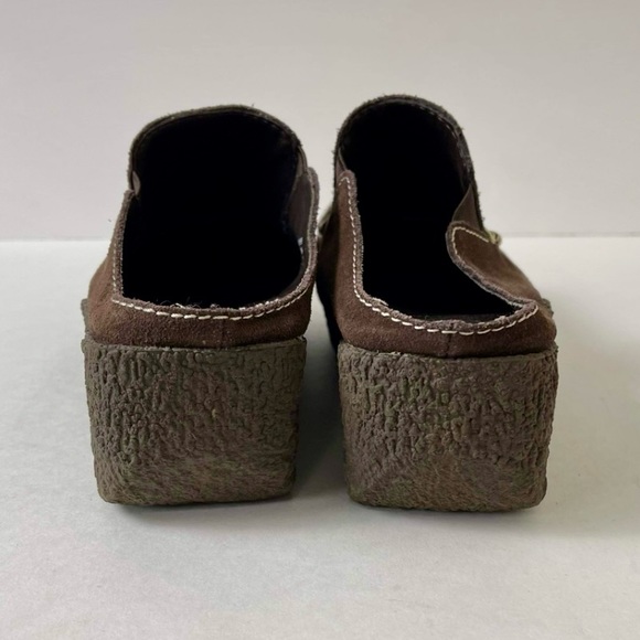 Yellow Box Brown Leather Clogs, Size 6.5 - Picture 5 of 10